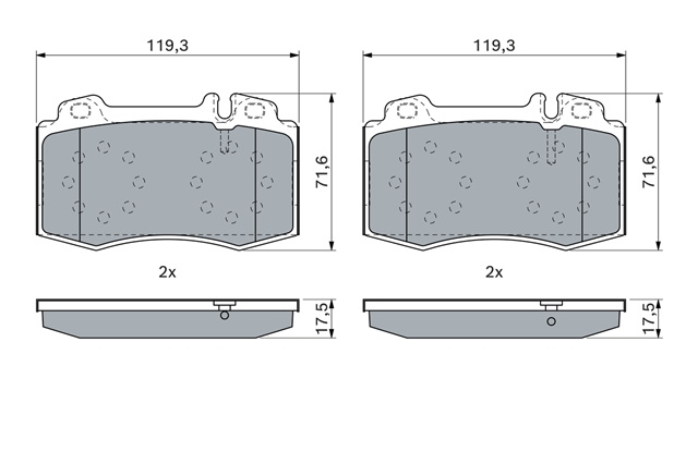 Set Placute Frana,frana Disc Bosch Mercedes-Benz 0 986 494 576