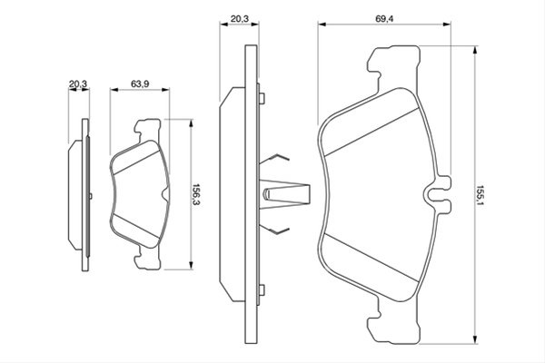 Set Placute Frana,frana Disc Bosch Mercedes-Benz 0 986 494 001
