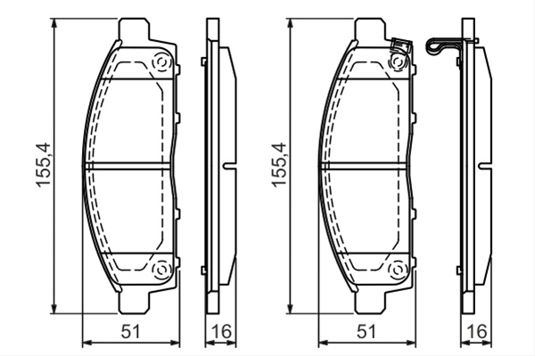 Set Placute Frana,frana Disc Bosch Mitsubishi 0 986 494 268