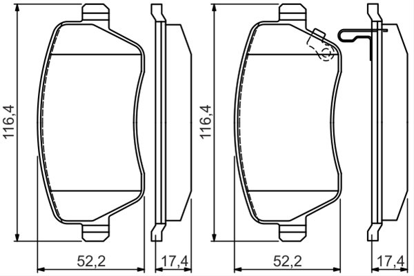 Set Placute Frana,frana Disc Bosch Nissan 0 986 494 573