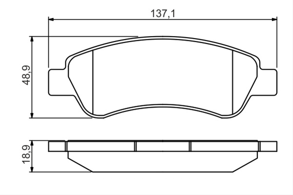 Set Placute Frana,frana Disc Bosch Peugeot 0 986 495 254