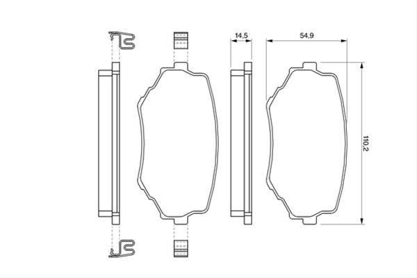 Set Placute Frana,frana Disc Bosch Suzuki 0 986 424 669