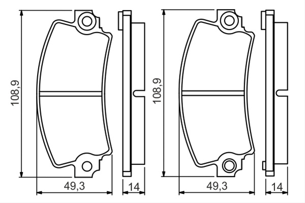 Set Placute Frana,frana Disc Bosch Talbot 0 986 495 270