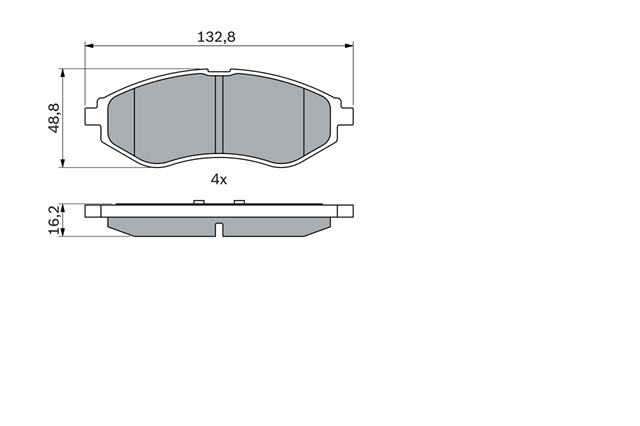 Set Placute Frana,frana Disc Bosch Toyota 0 986 424 818