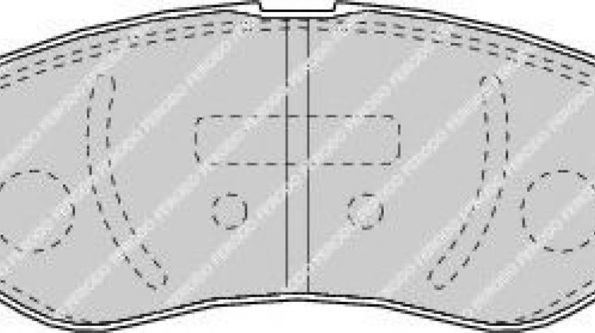 Set placute frana,frana disc CHEVROLET AVEO Hatchback (T200) (2003 - 2008) FERODO FDB1699 piesa NOUA
