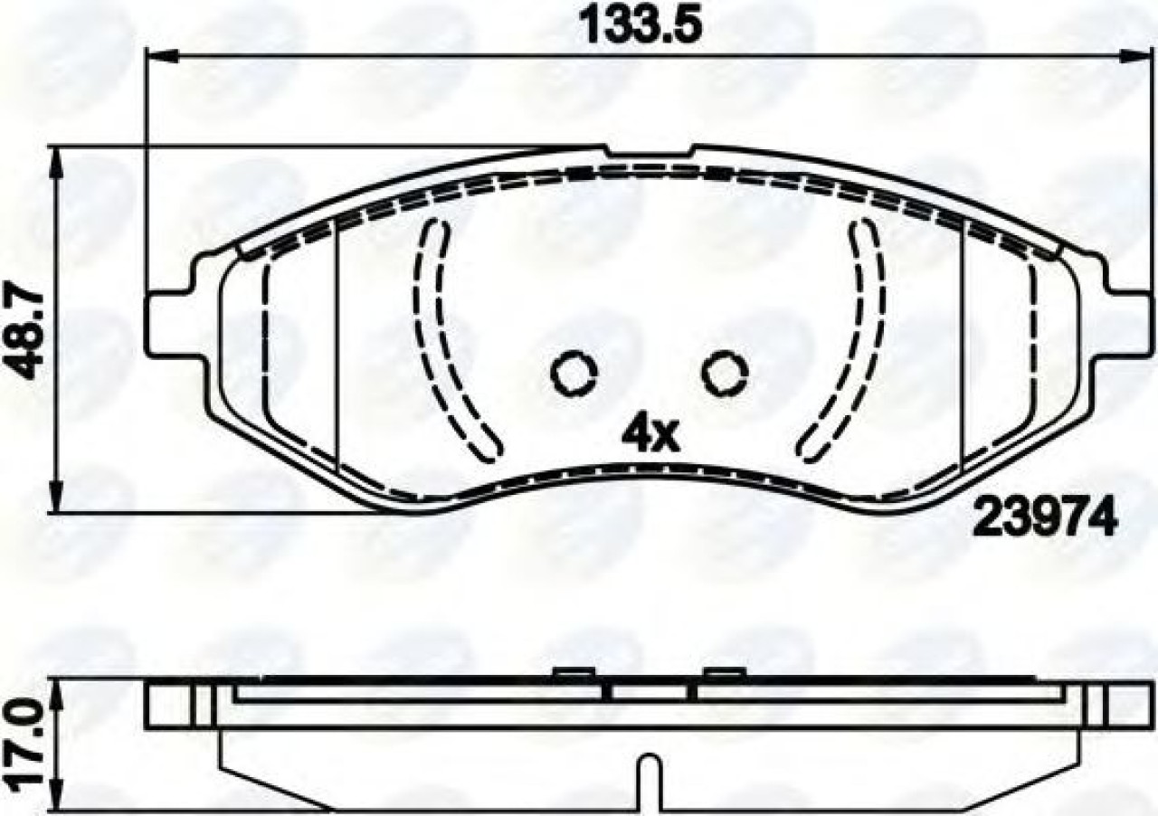Set placute frana,frana disc CHEVROLET AVEO Hatchback (T250, T255) (2007 - 2016) COMLINE CBP01598 piesa NOUA