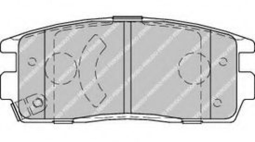 Set placute frana,frana disc CHEVROLET CAPTIVA (C100, C140) (2006 - 2016) FERODO FDB1935 piesa NOUA