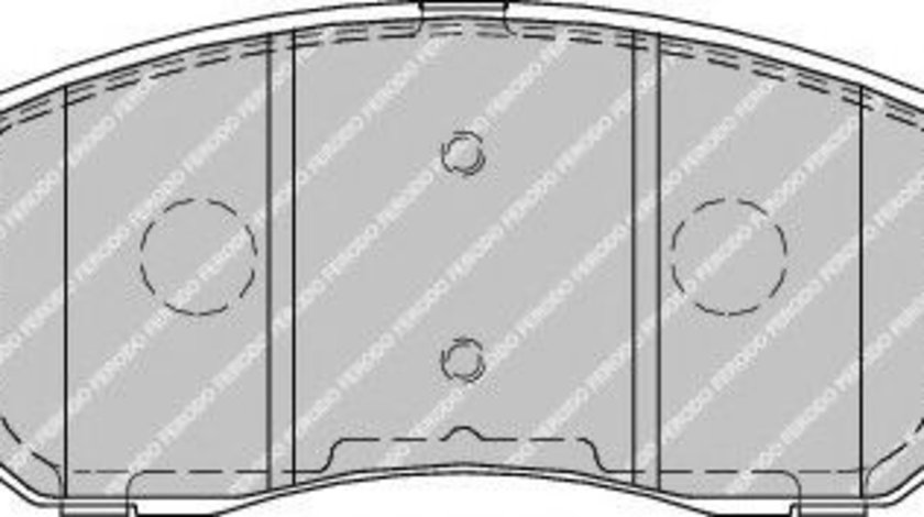 Set placute frana,frana disc CHEVROLET CAPTIVA (C100, C140) (2006 - 2016) FERODO FDB1934 piesa NOUA