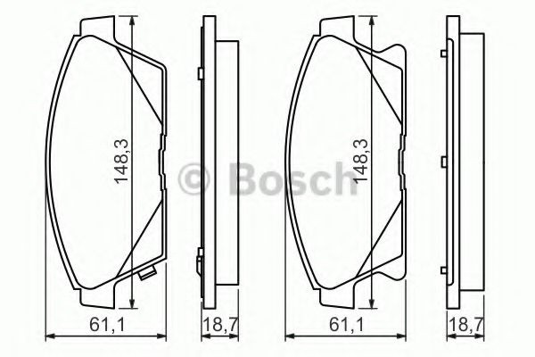 Set placute frana,frana disc CHEVROLET CRUZE Hatchback (J305) (2011 - 2016) BOSCH 0 986 494 434 piesa NOUA