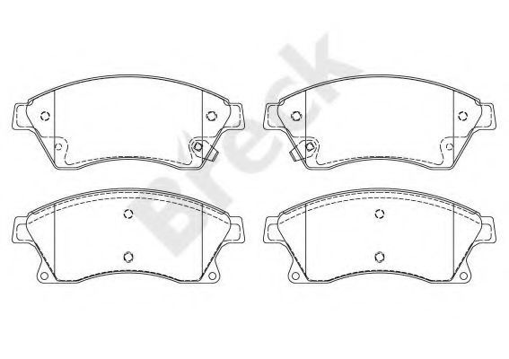Set placute frana,frana disc CHEVROLET CRUZE Station Wagon (J308) (2012 - 2016) Break 25031 00 701 00 piesa NOUA