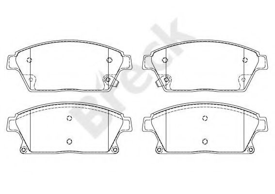 Set placute frana,frana disc CHEVROLET CRUZE Station Wagon (J308) (2012 - 2016) Break 25034 00 701 10 piesa NOUA