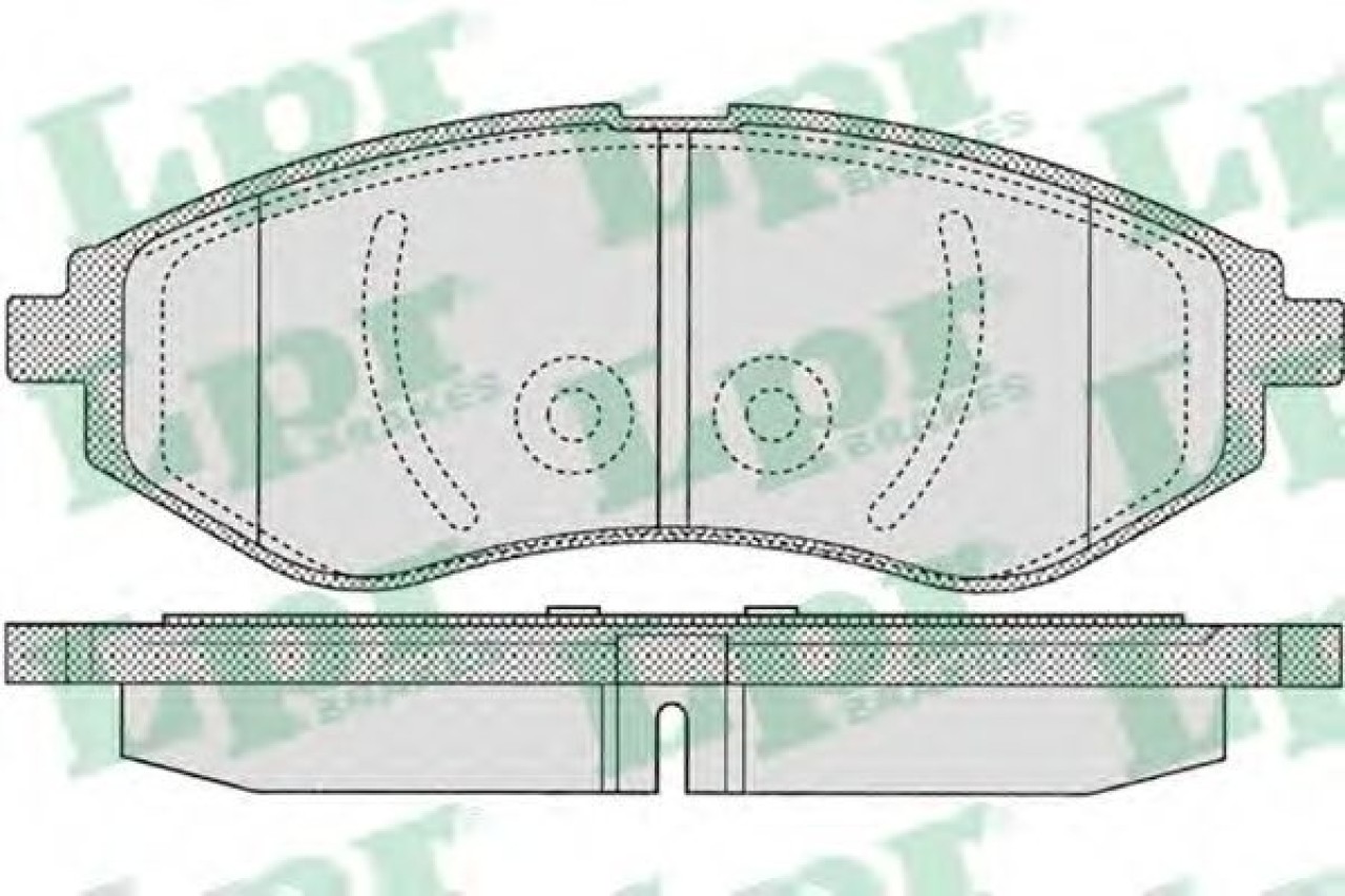 Set placute frana,frana disc CHEVROLET KALOS (2005 - 2016) LPR 05P1080 piesa NOUA