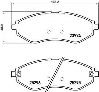 Set placute frana,frana disc CHEVROLET KALOS (2005 - 2016) BREMBO P 10 057 piesa NOUA