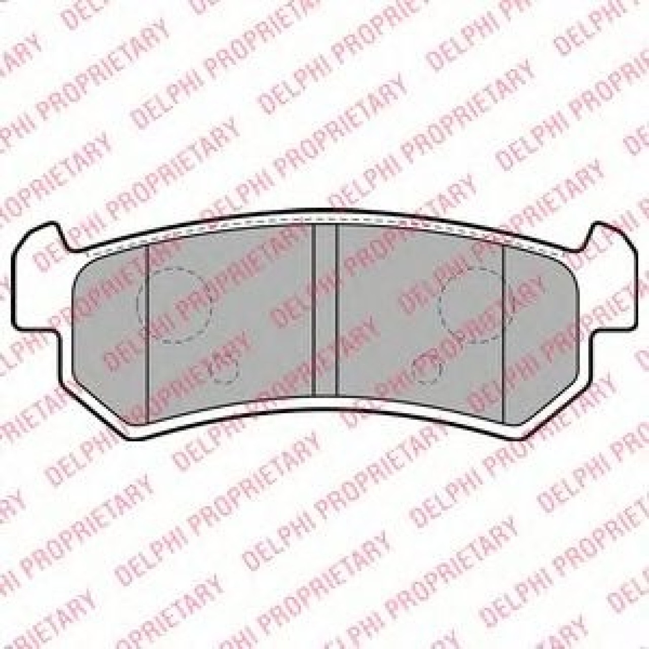 Set placute frana,frana disc CHEVROLET KALOS Limuzina (2005 - 2016) DELPHI LP1910 piesa NOUA
