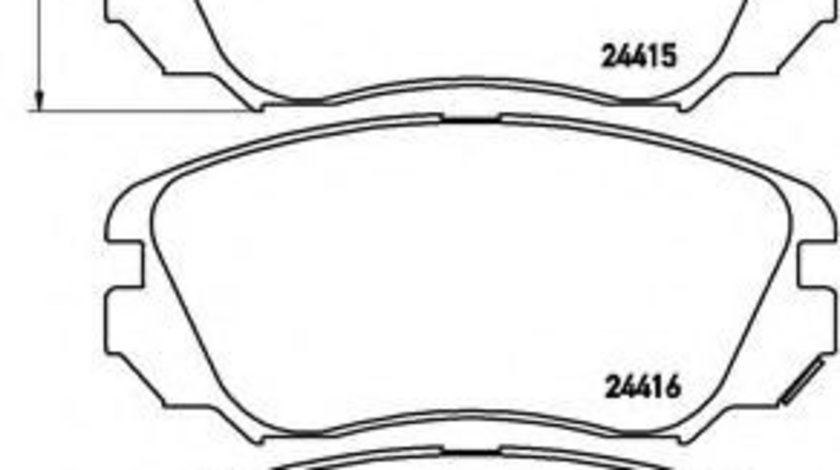 Set placute frana,frana disc CHEVROLET MALIBU (V300) (2012 - 2016) BREMBO P 59 054 piesa NOUA