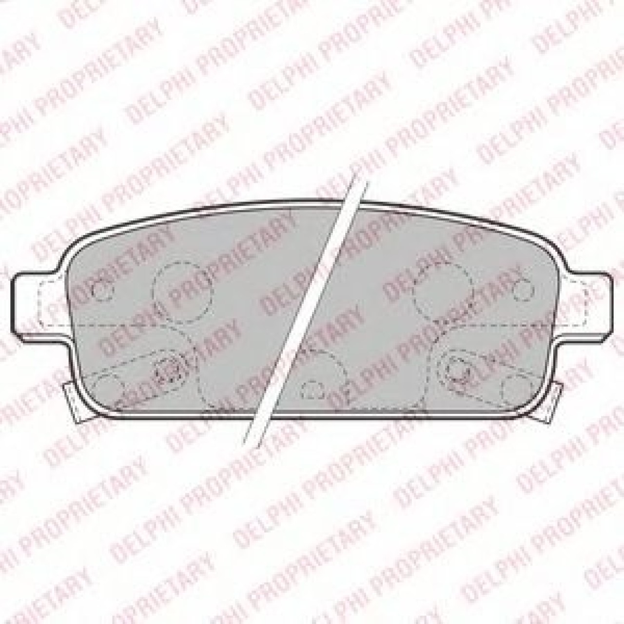 Set placute frana,frana disc CHEVROLET ORLANDO (J309) (2010 - 2016) DELPHI LP2167 piesa NOUA