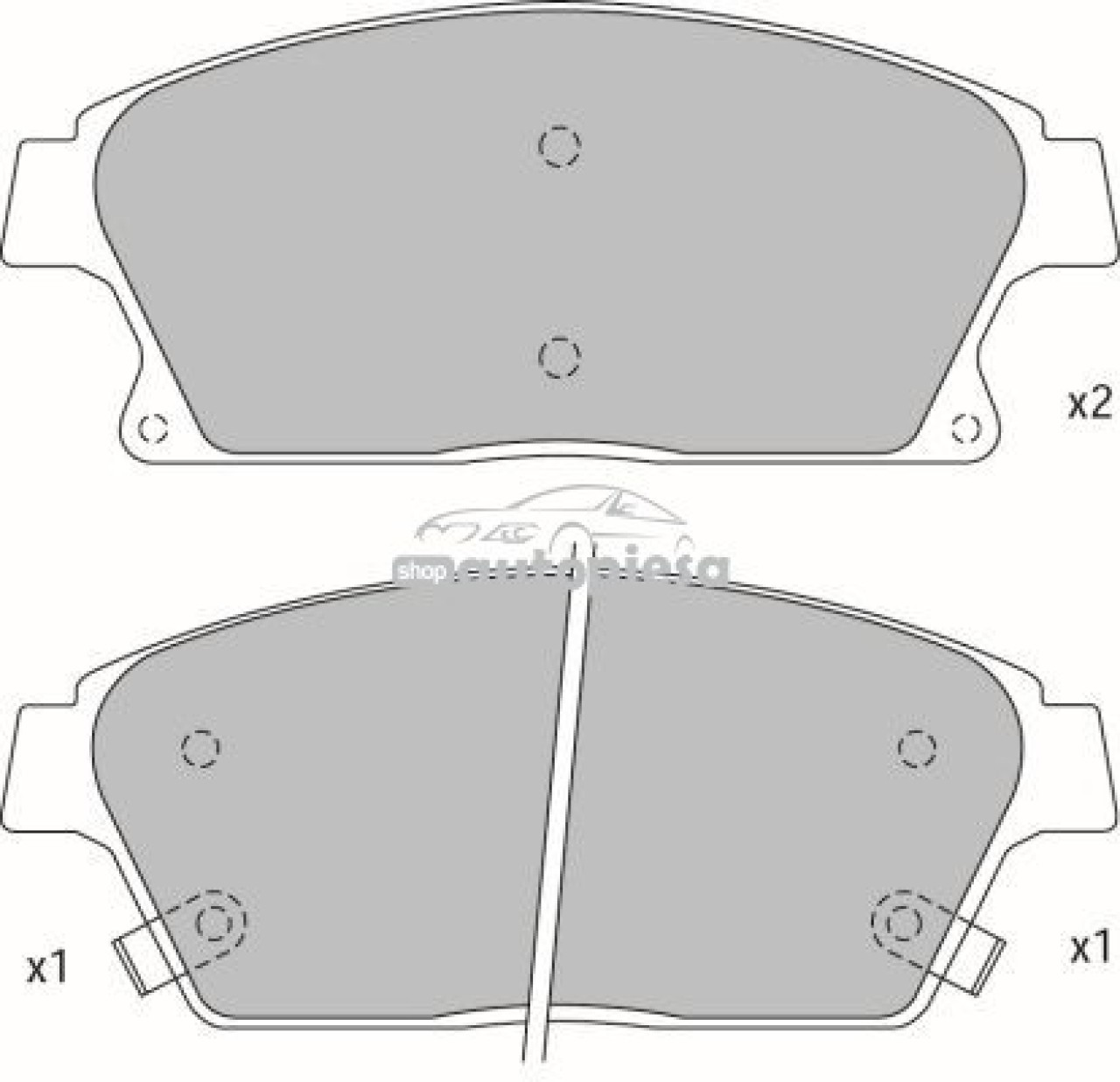 Set placute frana,frana disc CHEVROLET ORLANDO (J309) (2010 - 2016) KRIEGER 0950006351 piesa NOUA