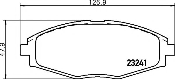 Set placute frana,frana disc CHEVROLET SPARK (2000 - 2004) TEXTAR 2324102 piesa NOUA