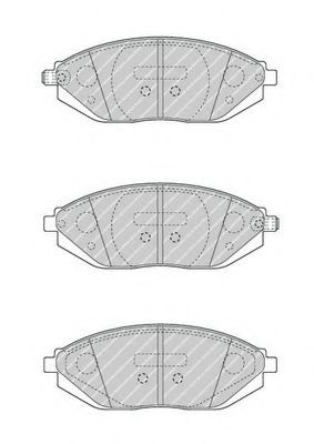 Set placute frana,frana disc CHEVROLET SPARK (M300) (2009 - 2016) FERODO FDB4669 piesa NOUA
