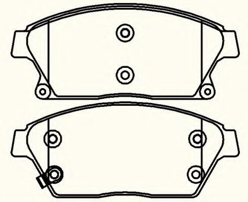 Set placute frana,frana disc CHEVROLET TRAX (2012 - 2016) COMLINE CBP32037 piesa NOUA