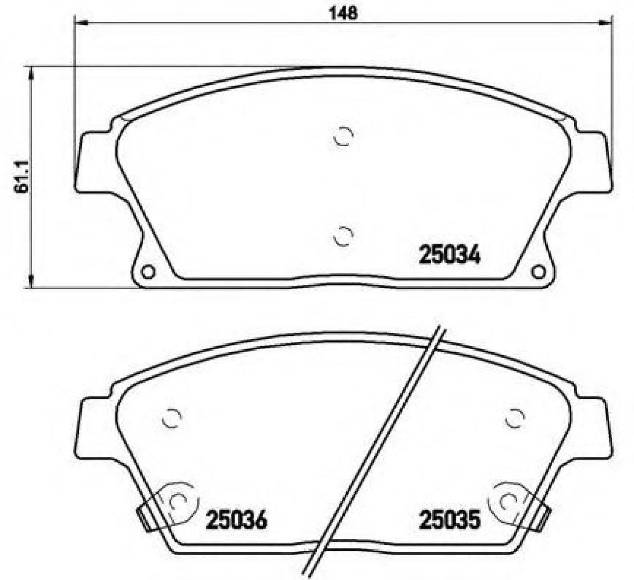 Set placute frana,frana disc CHEVROLET TRAX (2012 - 2016) BREMBO P 59 077 piesa NOUA