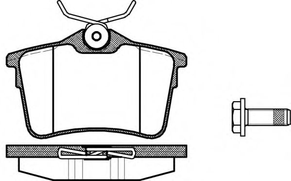 Set placute frana,frana disc CITROEN BERLINGO (B9) (2008 - 2016) REMSA 1382.00 piesa NOUA