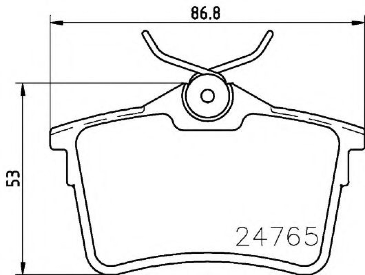 Set placute frana,frana disc CITROEN BERLINGO (B9) (2008 - 2016) TEXTAR 2476501 piesa NOUA