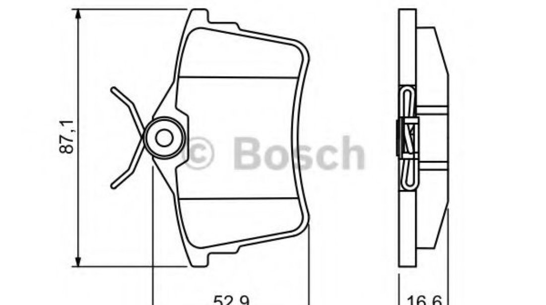 Set placute frana,frana disc CITROEN BERLINGO (B9) (2008 - 2016) BOSCH 0 986 494 304 piesa NOUA