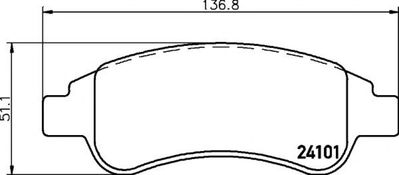 Set placute frana,frana disc CITROEN BERLINGO (MF) (1996 - 2016) TEXTAR 2410101 piesa NOUA