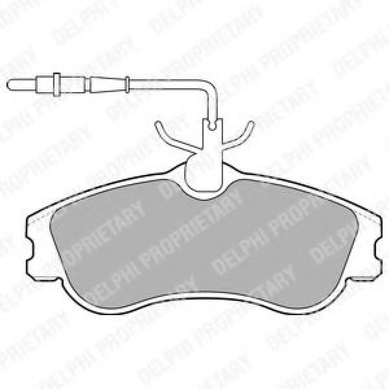 Set placute frana,frana disc CITROEN BERLINGO (MF) (1996 - 2016) DELPHI LP1607 piesa NOUA