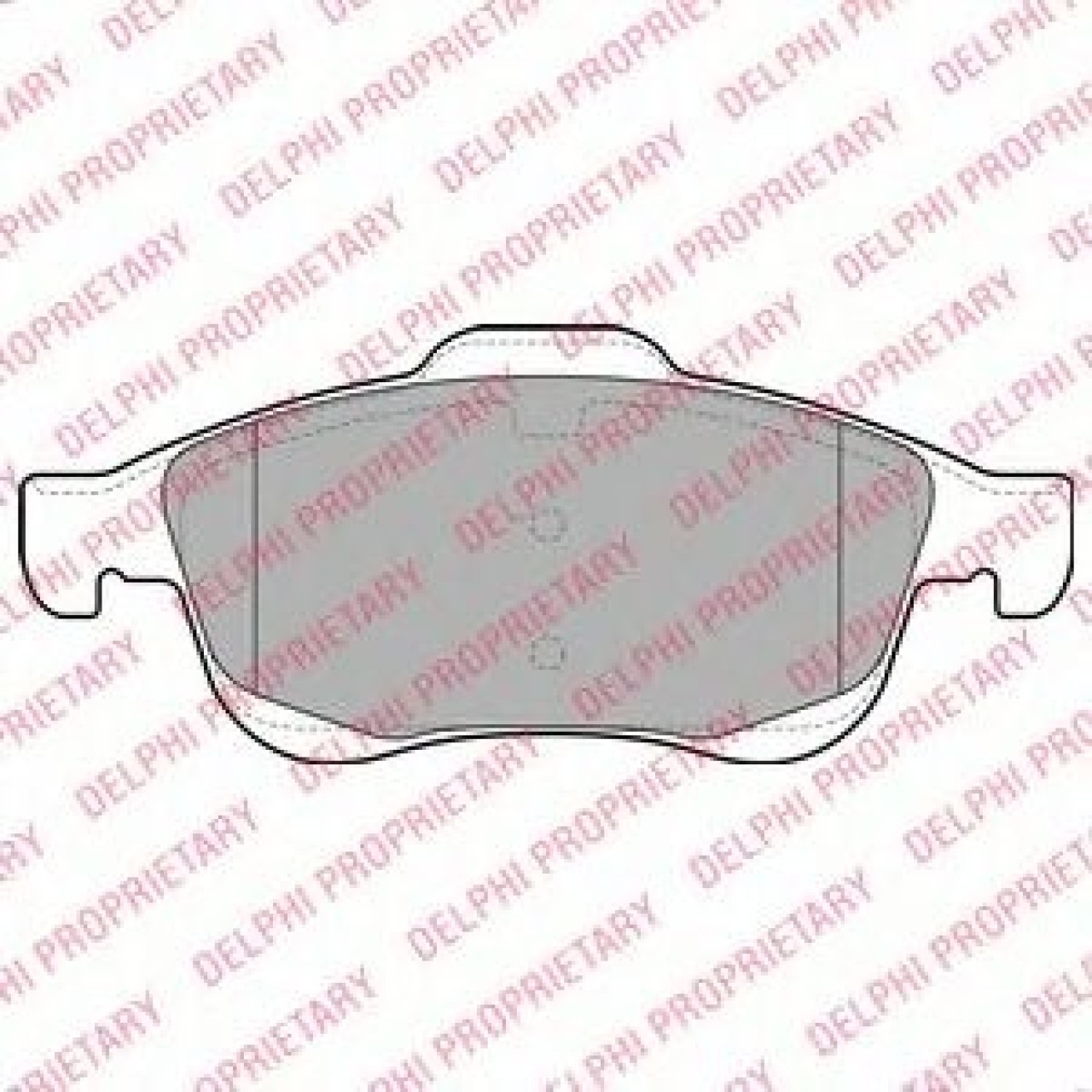 Set placute frana,frana disc CITROEN BERLINGO caroserie (B9) (2008 - 2016) DELPHI LP2101 piesa NOUA