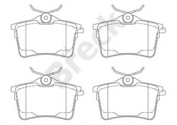Set placute frana,frana disc CITROEN BERLINGO caroserie (B9) (2008 - 2016) Break 24765 00 704 00 piesa NOUA