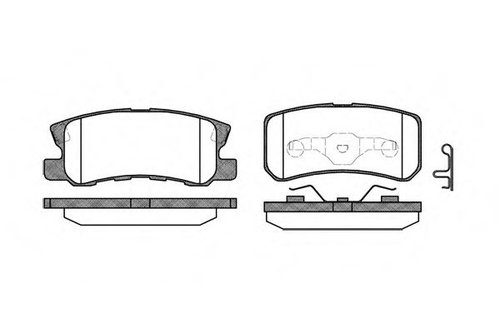 Set placute frana,frana disc CITROEN C-CROSSER (EP) (2007 - 2016) REMSA 0803.02 piesa NOUA