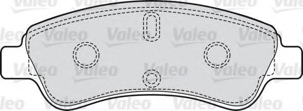 Set placute frana,frana disc CITROEN C-ELYSEE (2012 - 2016) VALEO 598464 piesa NOUA