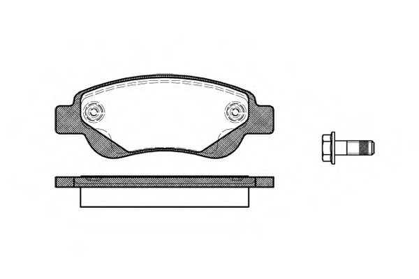 Set placute frana,frana disc CITROEN C1 II (2014 - 2016) REMSA 1177.00 piesa NOUA
