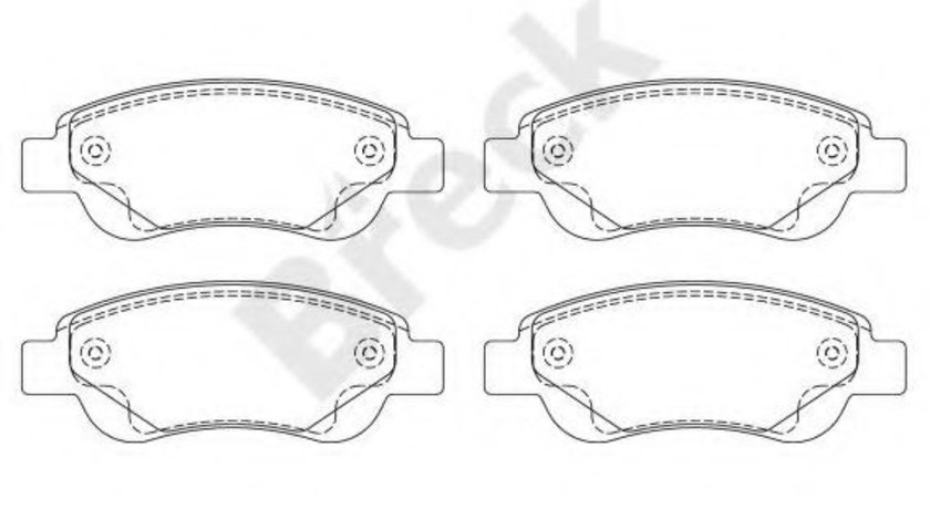 Set placute frana,frana disc CITROEN C1 (PM, PN) (2005 - 2016) Break 23959 00 702 00 piesa NOUA