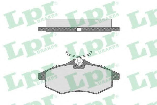 Set placute frana,frana disc CITROEN C2 (JM) (2003 - 2016) LPR 05P805 piesa NOUA