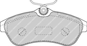 Set placute frana,frana disc CITROEN C2 (JM) (2003 - 2016) FERODO FDB1543 piesa NOUA