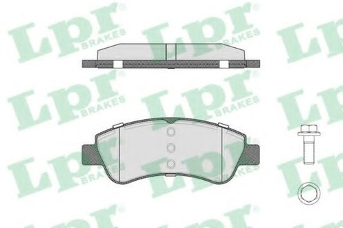 Set placute frana,frana disc CITROEN C2 (JM) (2003 - 2016) LPR 05P1327 piesa NOUA
