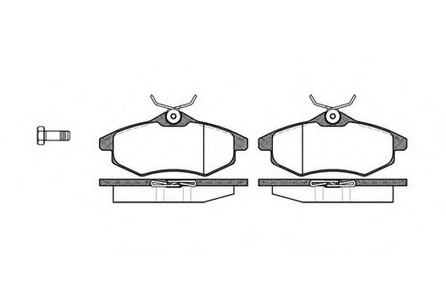 Set placute frana,frana disc CITROEN C2 (JM) (2003 - 2016) REMSA 0881.00 piesa NOUA