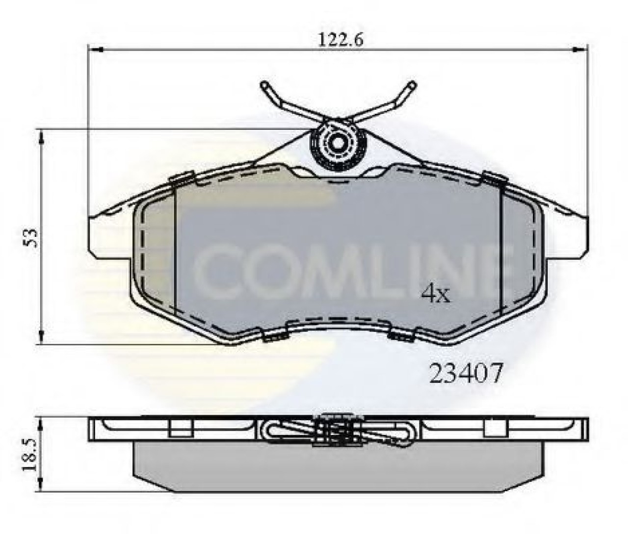 Set placute frana,frana disc CITROEN C2 ENTERPRISE (2009 - 2016) COMLINE CBP01145 piesa NOUA