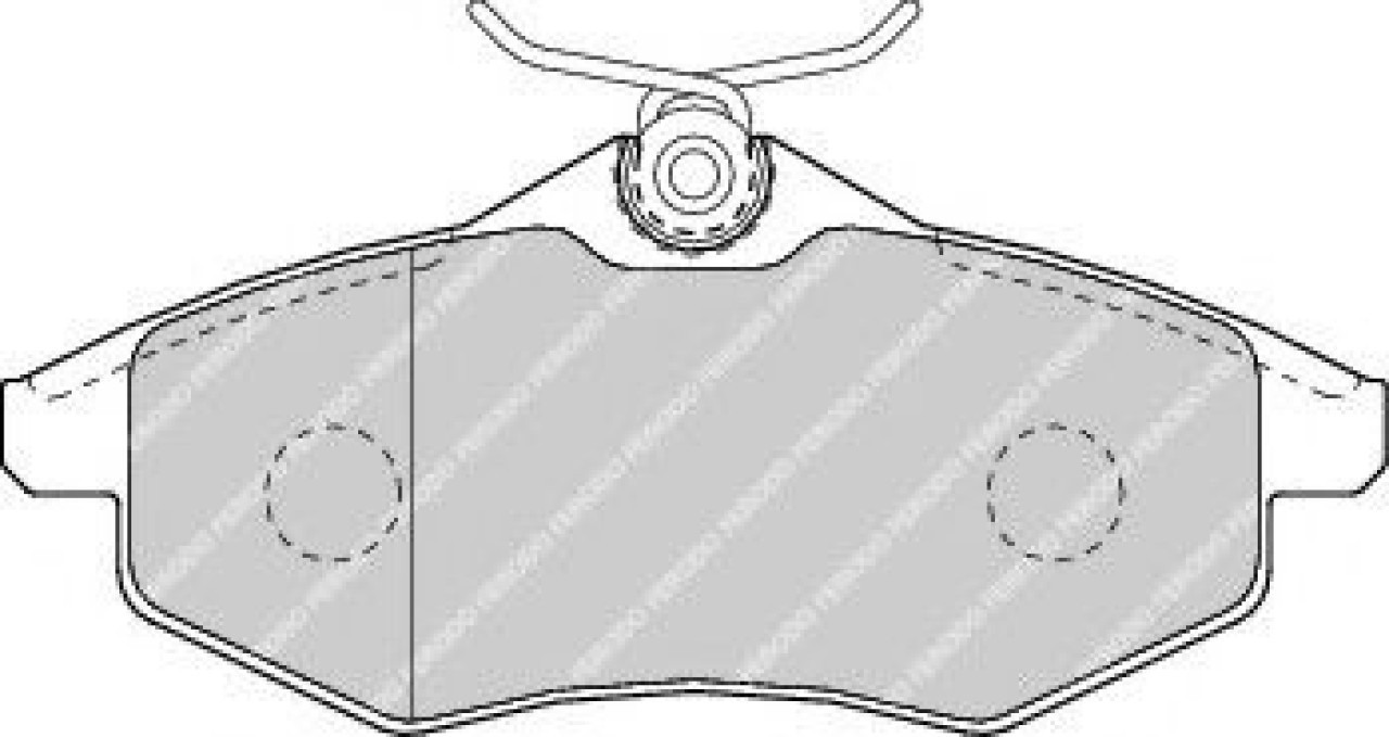 Set placute frana,frana disc CITROEN C2 ENTERPRISE (2009 - 2016) FERODO FDB1542 piesa NOUA