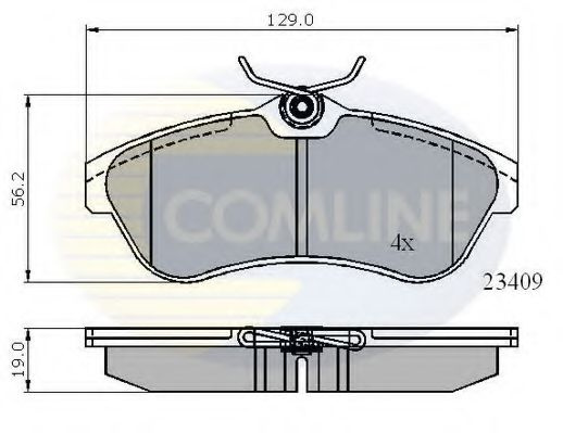 Set placute frana,frana disc CITROEN C3 I (FC) (2002 - 2016) COMLINE CBP01146 piesa NOUA
