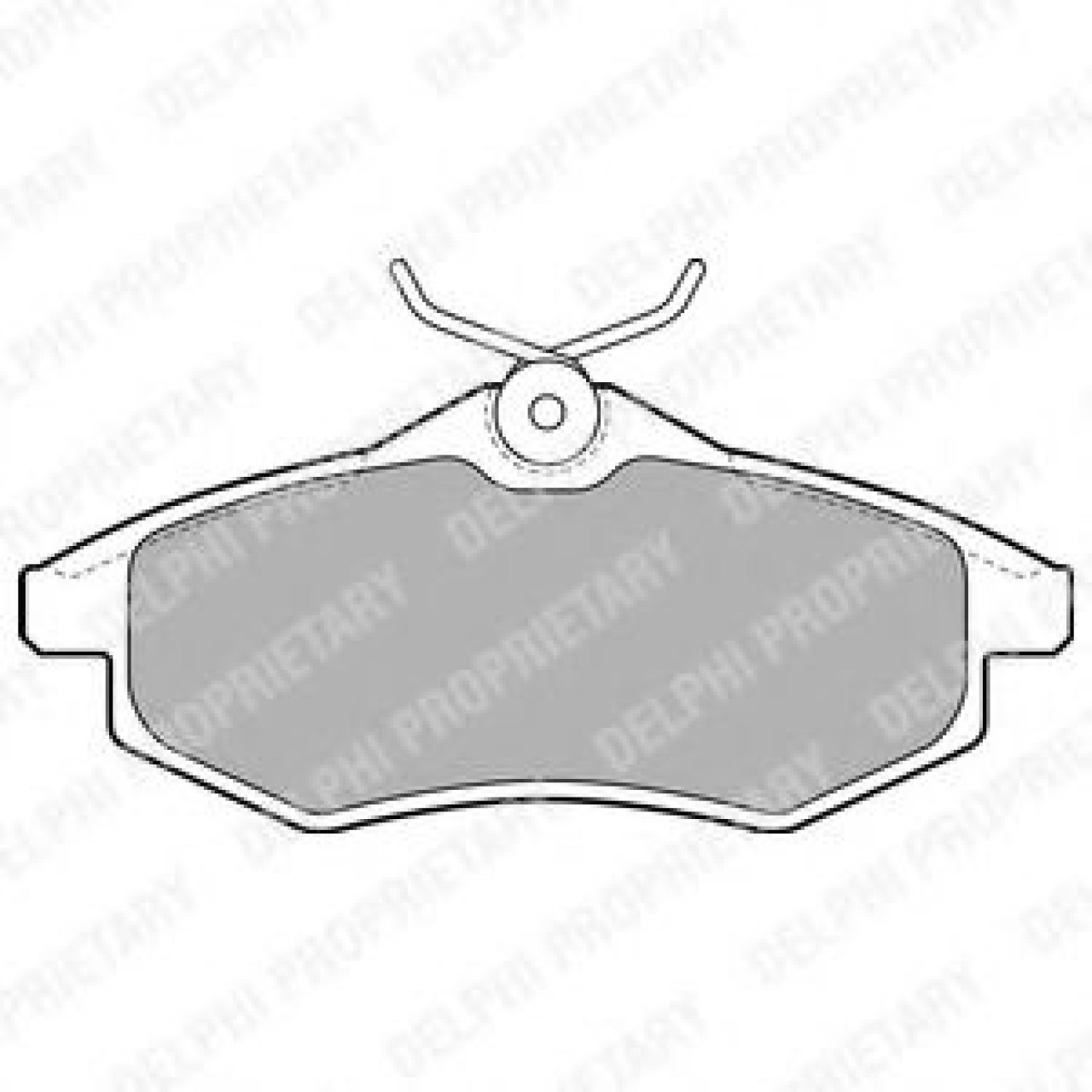 Set placute frana,frana disc CITROEN C3 Pluriel (HB) (2003 - 2016) DELPHI LP1716 piesa NOUA