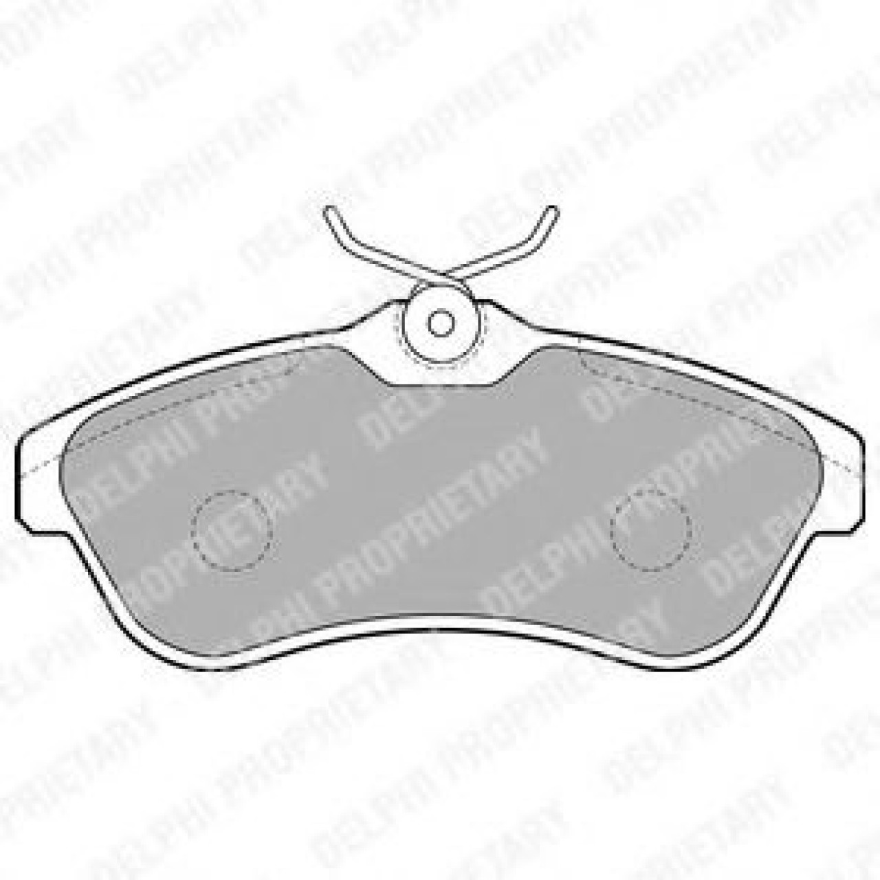 Set placute frana,frana disc CITROEN C3 Pluriel (HB) (2003 - 2016) DELPHI LP1715 piesa NOUA