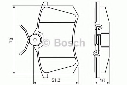 Set placute frana,frana disc CITROEN C4 CACTUS (2014 - 2016) BOSCH 0 986 495 231 piesa NOUA