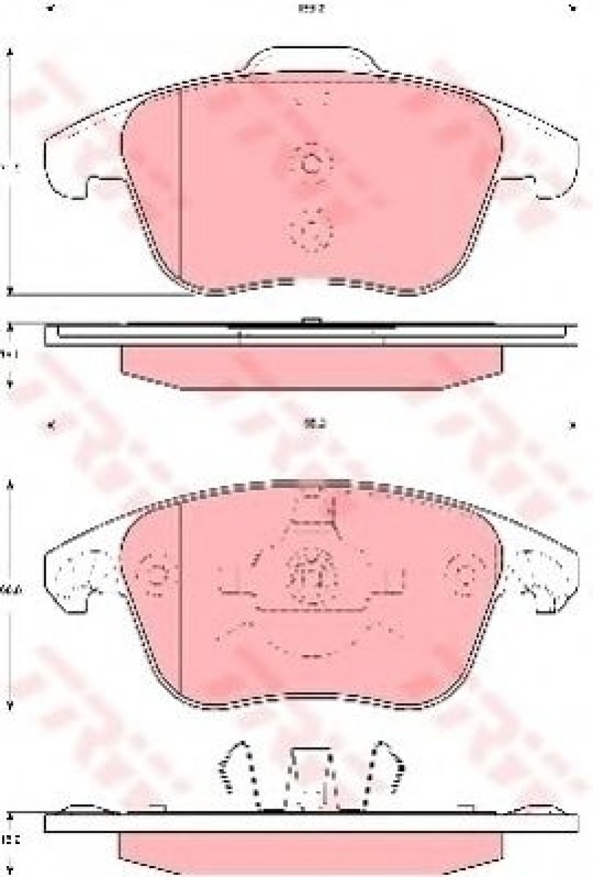 Set placute frana,frana disc CITROEN C4 Grand Picasso I (UA) (2006 - 2016) TRW GDB1691 piesa NOUA