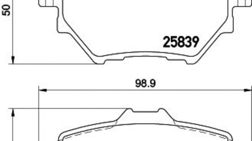 Set placute frana,frana disc CITROEN C4 Grand Picasso II (2013 - 2016) TEXTAR 2583901 piesa NOUA