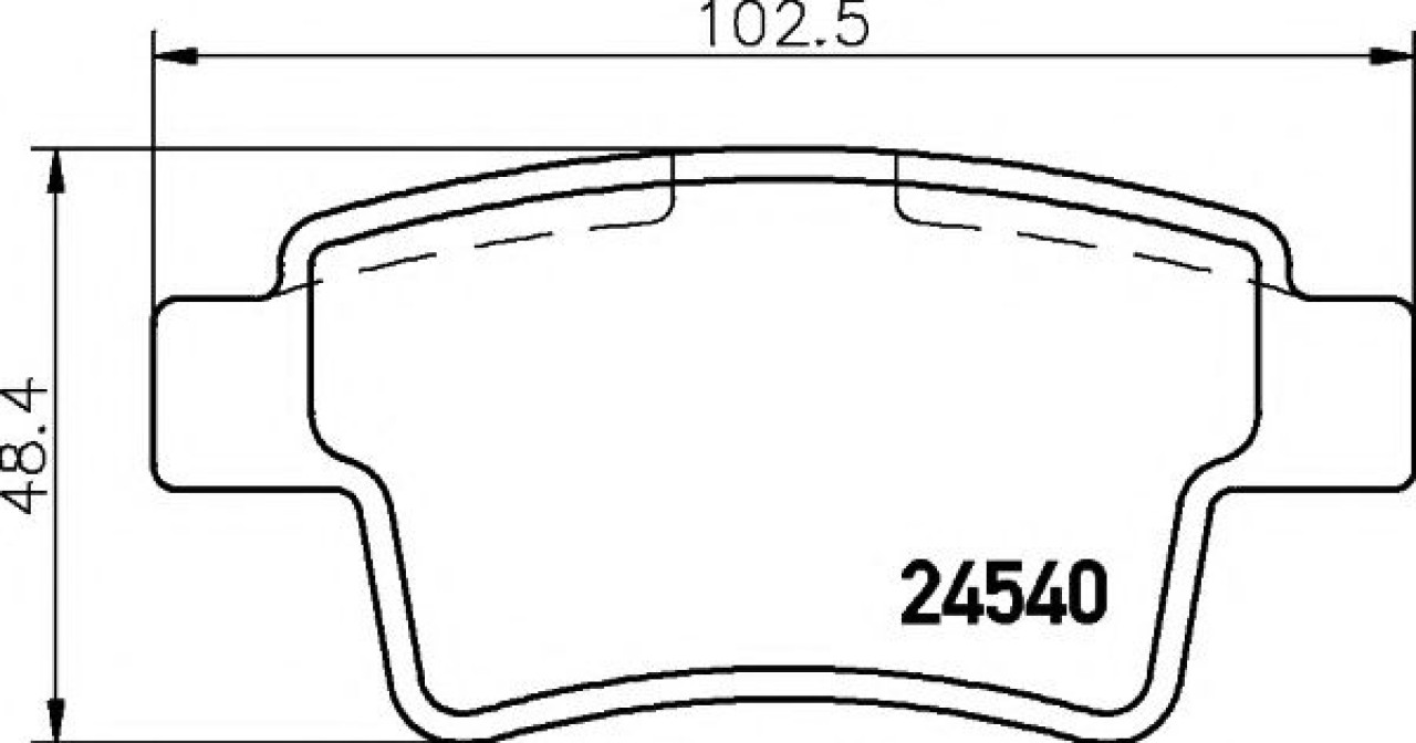 Set placute frana,frana disc CITROEN C4 Picasso I (UD) (2007 - 2013) TEXTAR 2454001 piesa NOUA