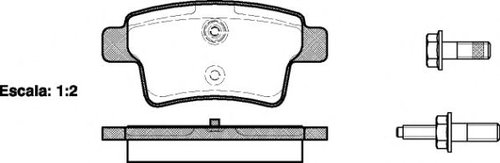 Set placute frana,frana disc CITROEN C4 Picasso II (2013 - 2016) REMSA 1241.00 piesa NOUA